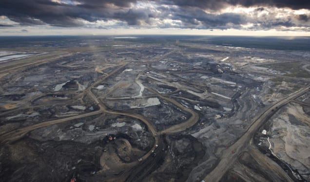 Syncrude Aurora Oil Sands Mine, north of Fort McMurray, Canada.
