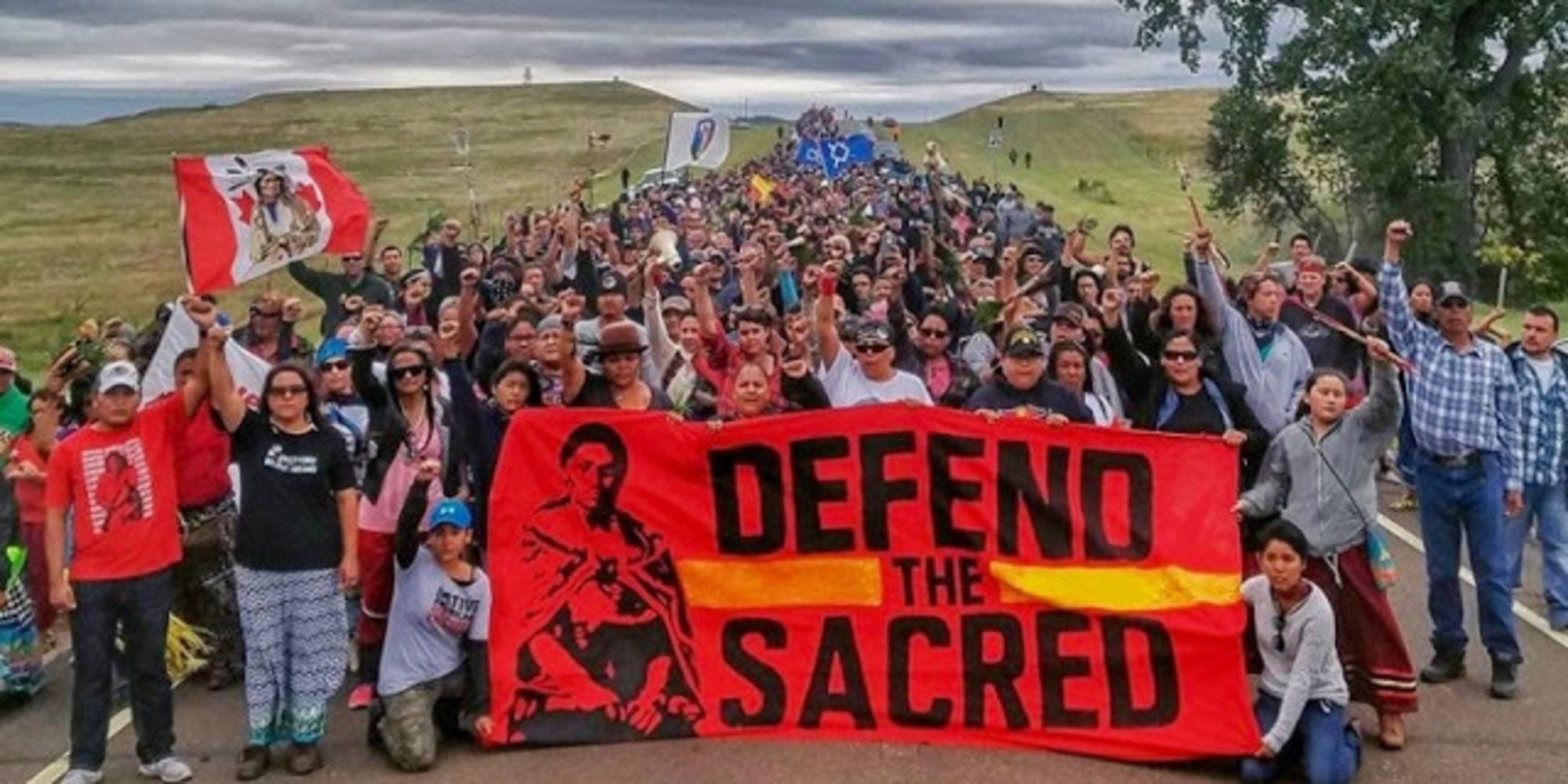 Protest at the Dakota Access Pipeline site